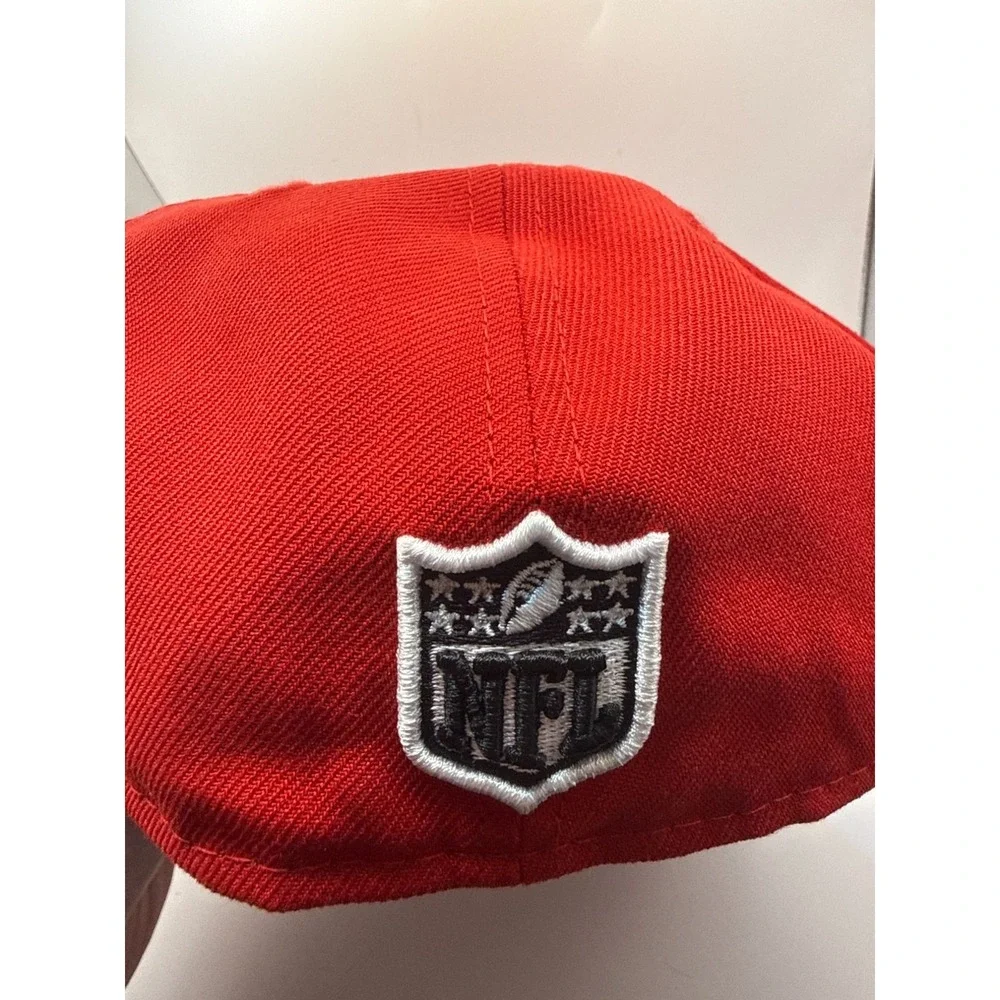 New Era 59FIFTY San Francisco 49ers Fitted Hat 7 1/8 NFL‎ Red & Black Logo
